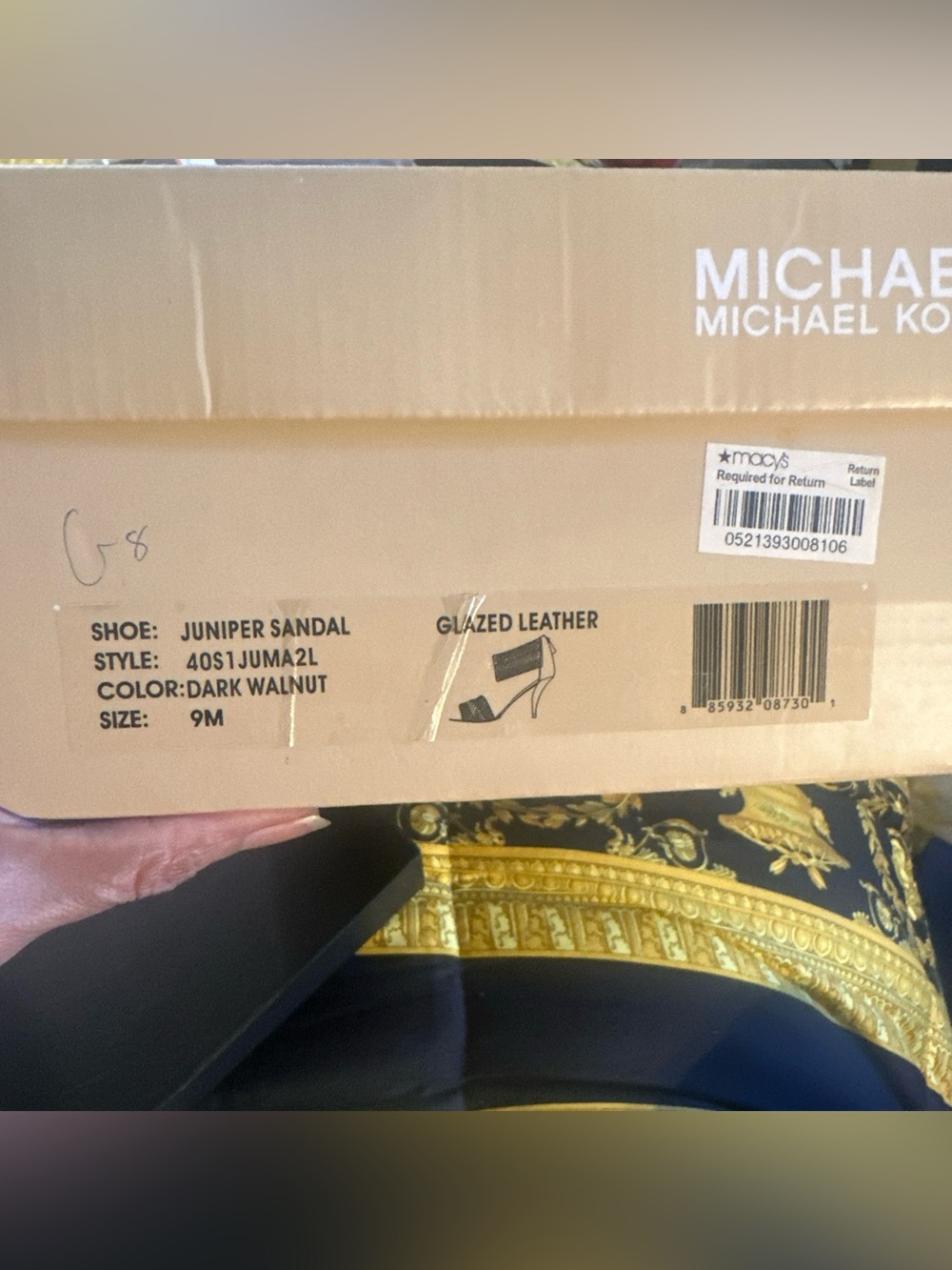 Michael Kors Juniper Dark Walnut Sandals size 9 NIB - Picture 12 of 16